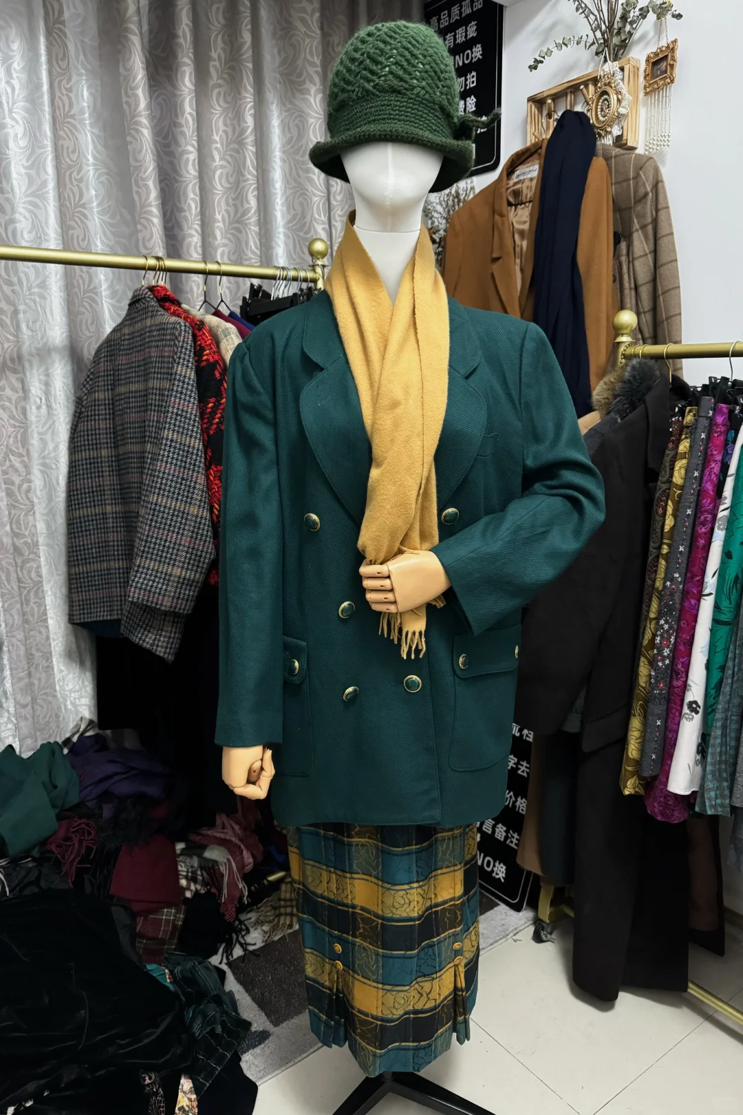 Vintage复古港风套装