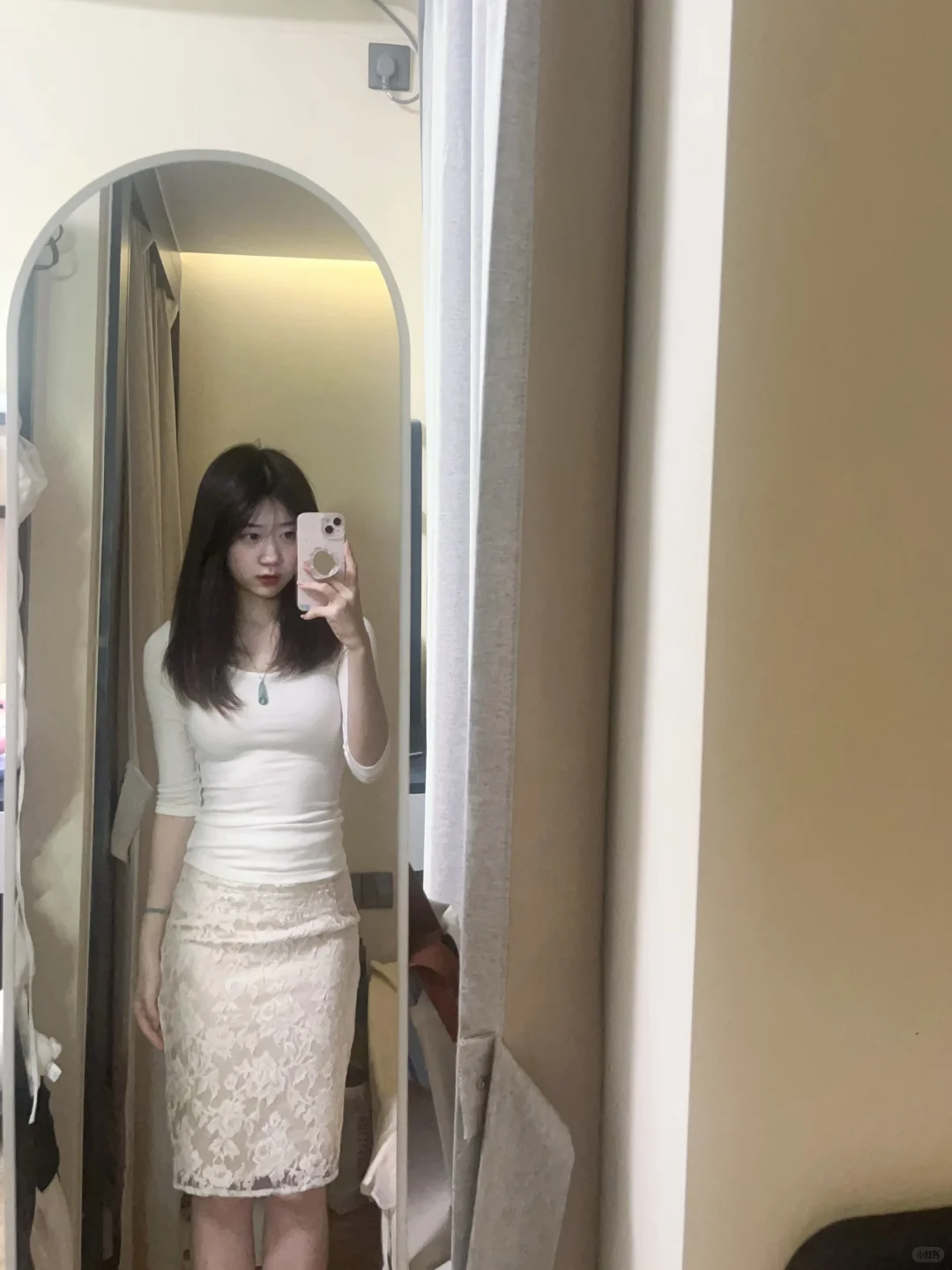 永远为蕾丝裙心动🤍好纯欲的蕾丝包臀裙啊啊