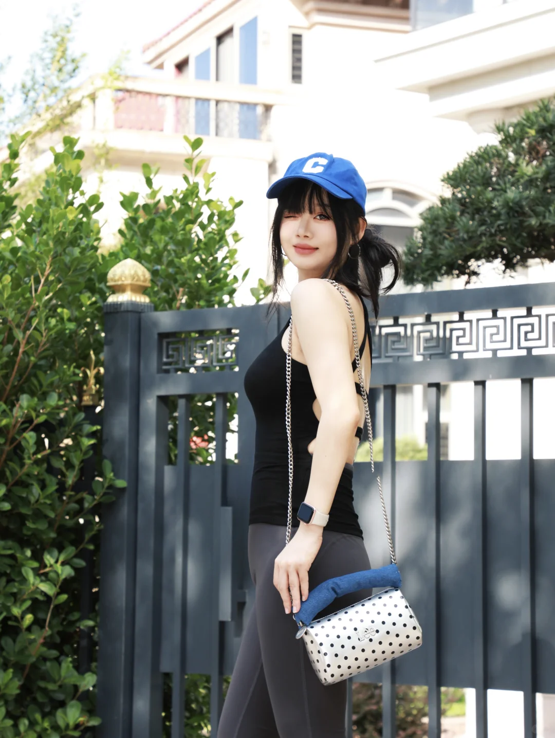 🩶ིྀ🖤早秋休闲风瑜伽女孩ღ .·