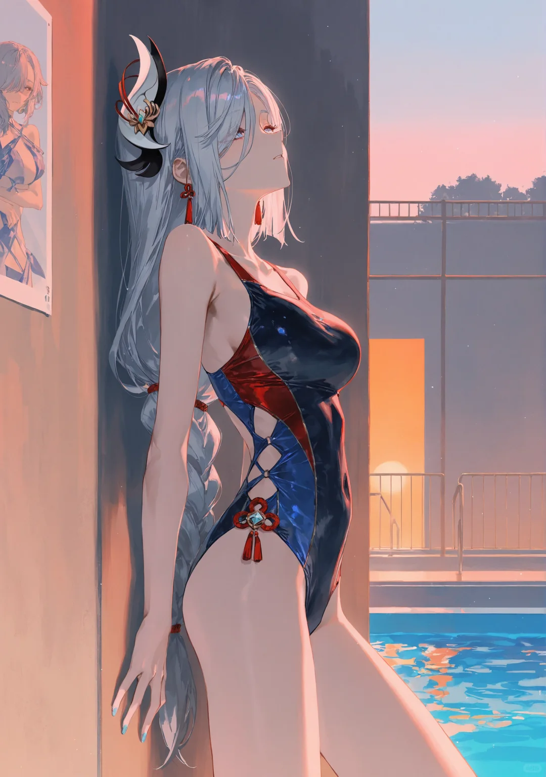 泳池申鹤 你要一起来玩吗？