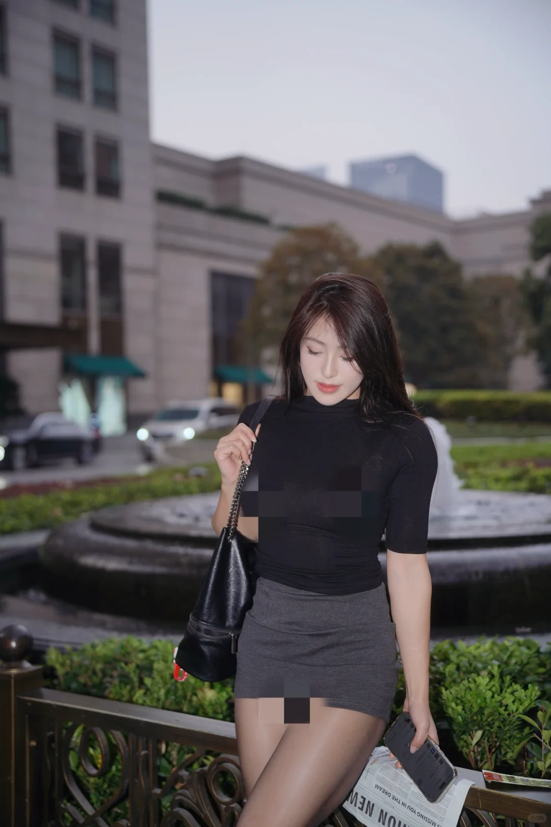 经常练腿的线条感黑丝也挡不住