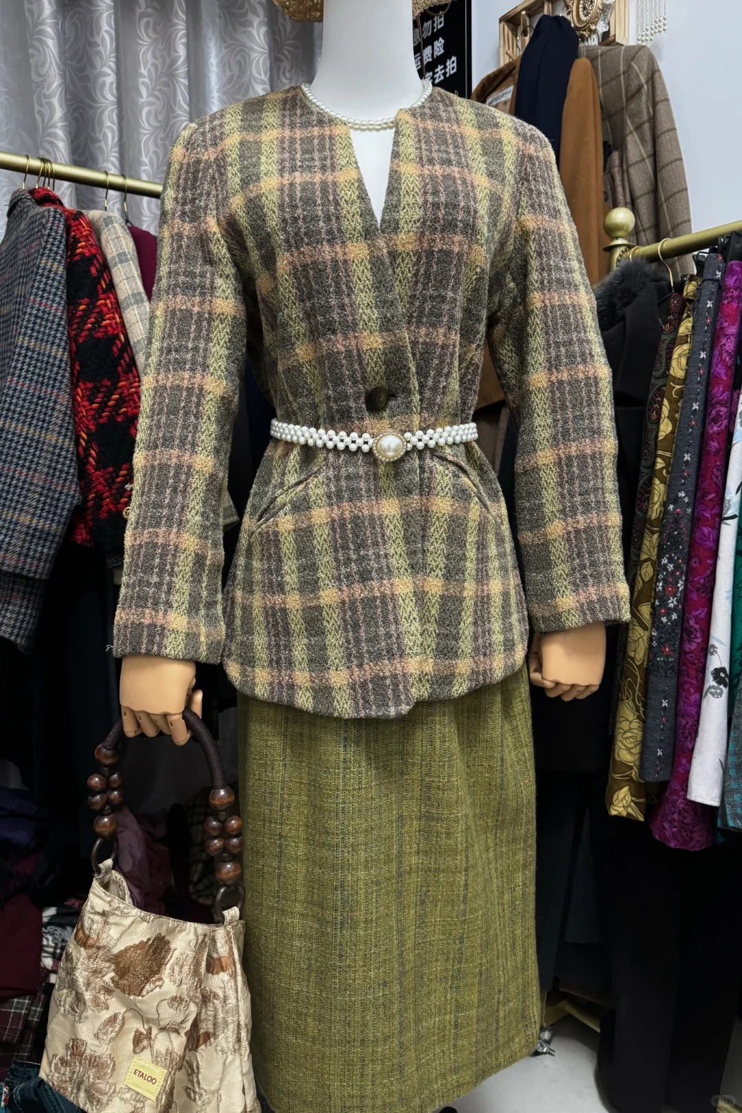 Vintage复古港风套装