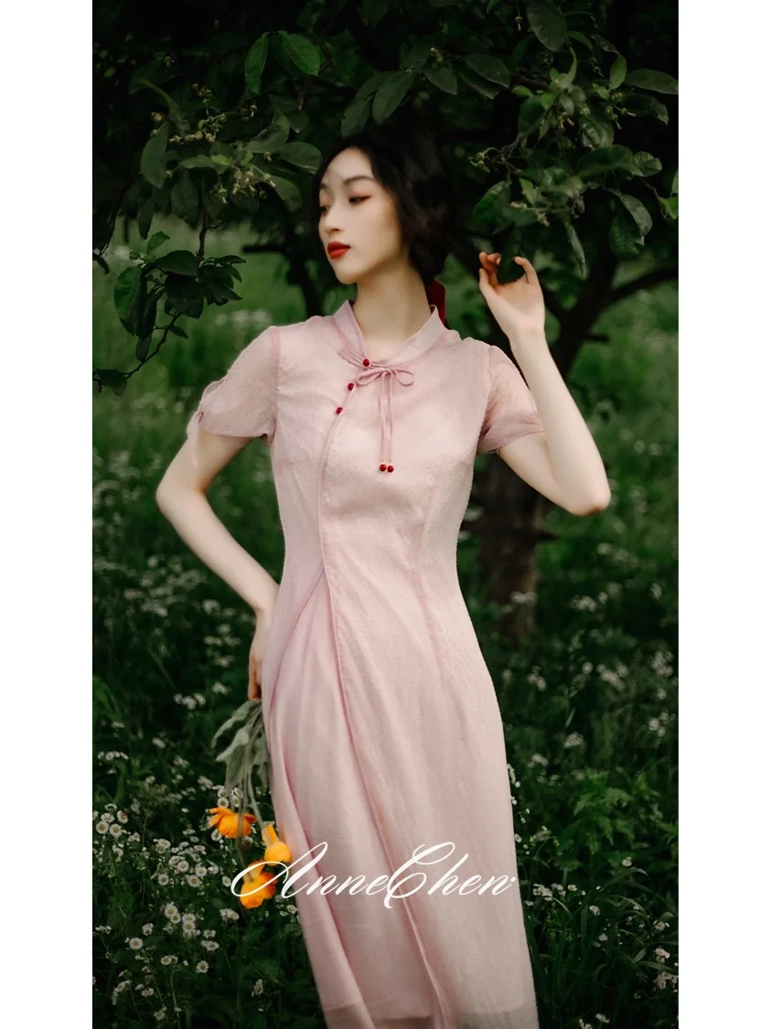 🌷桃花娇🌸法式粉黛少女裙🌸