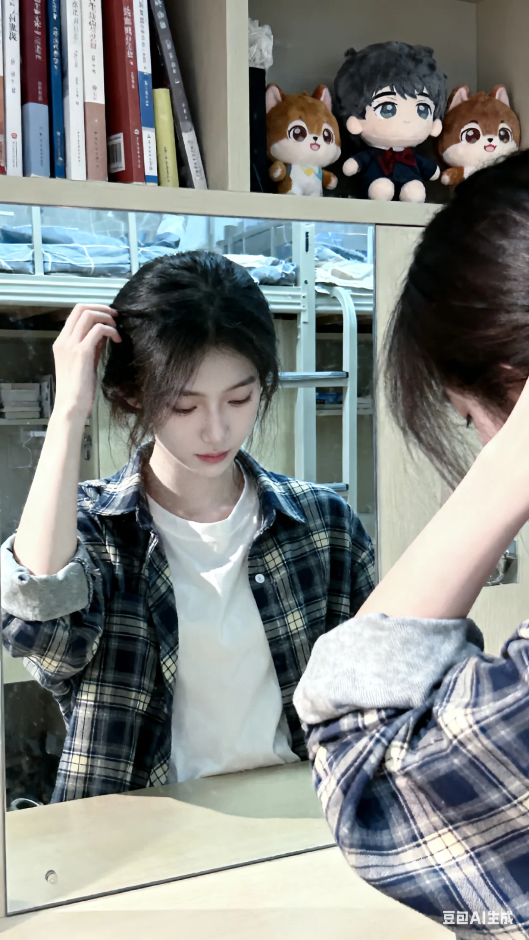 满满青春气息的氛围感美照（AI）