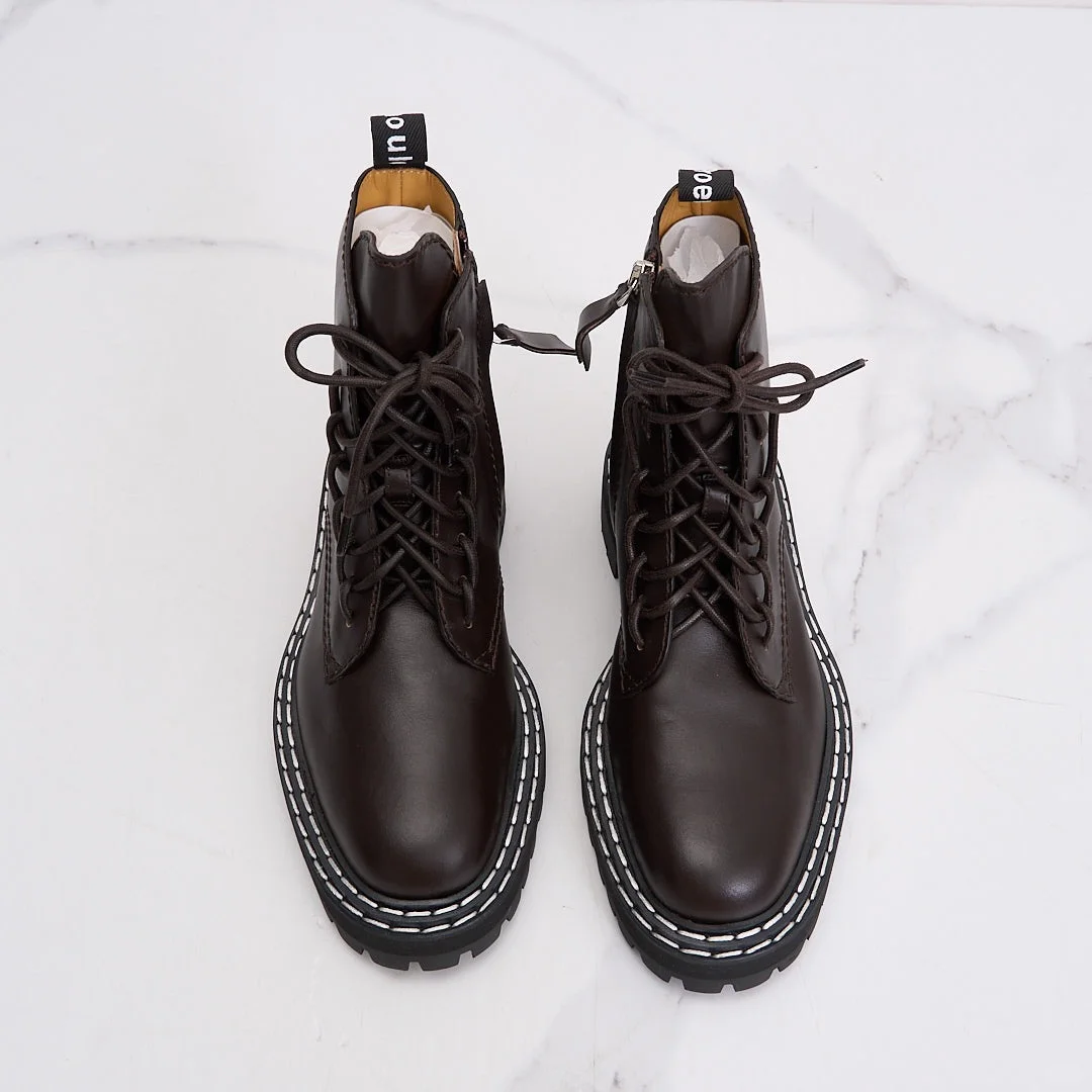 2️⃣折ProenzaSchouler女士英伦风复古马丁靴