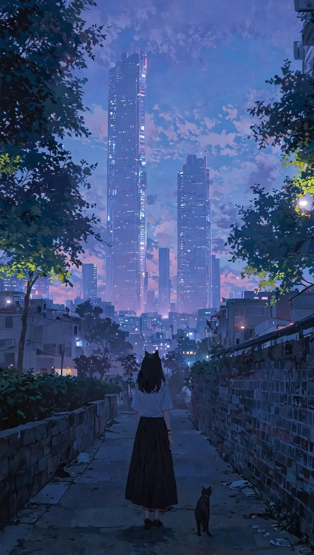 跟我换一张你喜欢的壁纸、星空下的城市