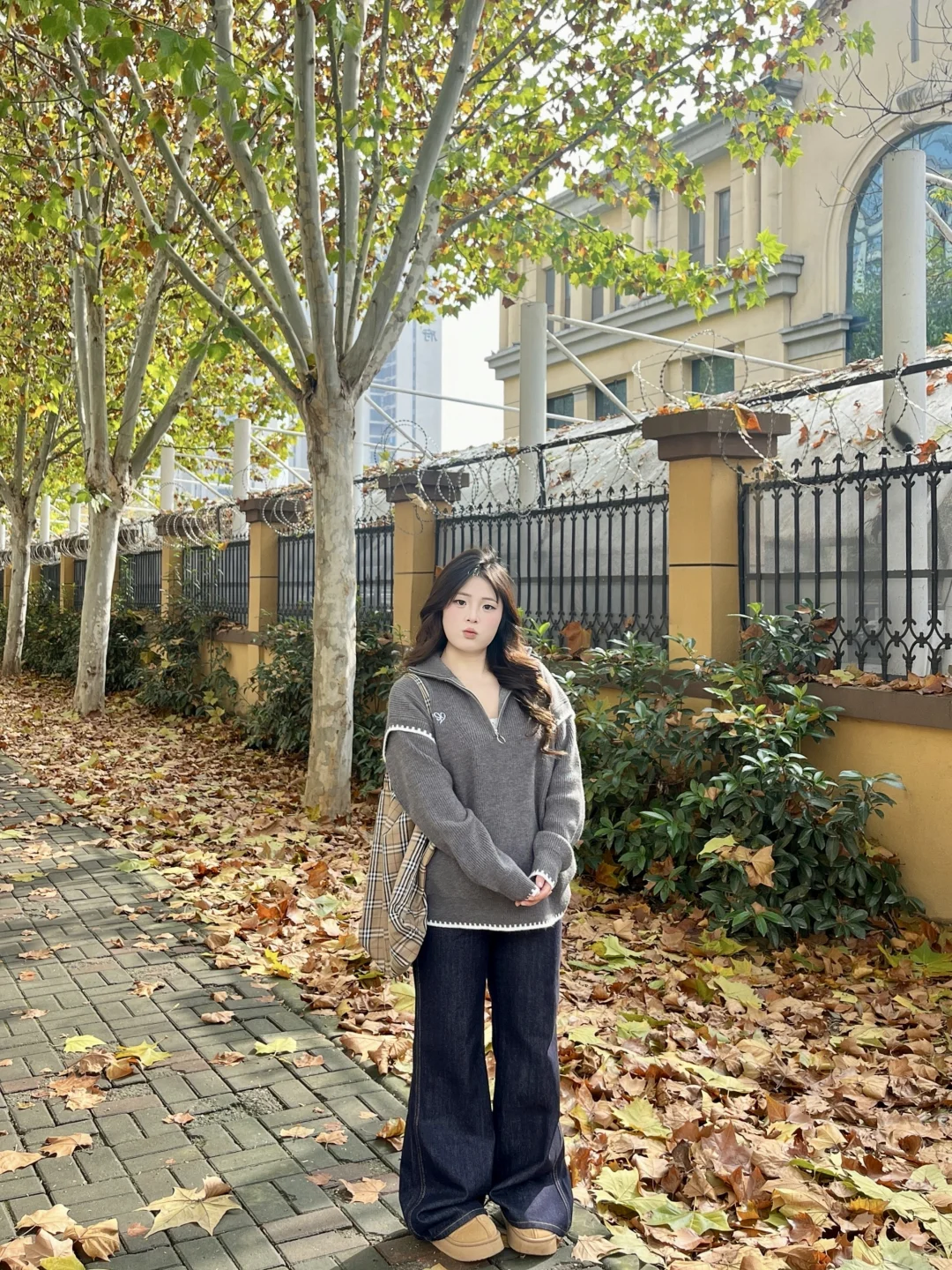 158/120｜微胖梨形 毛衣➕微喇裤🍂秋天穿搭