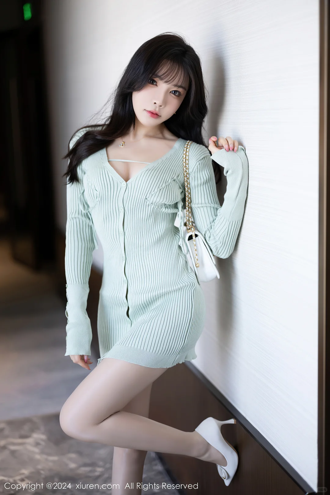 紧身镂空针织衫🤍