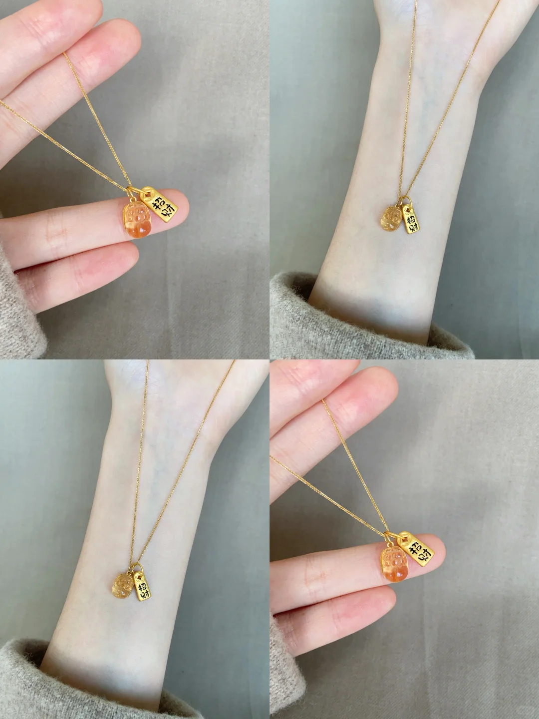 为什么女孩子一定要带黄水晶貔貅项链‼️