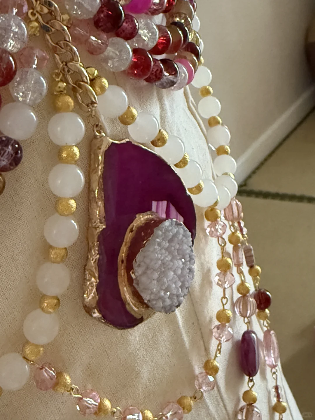 当我有了一块儿粉色石头🦩