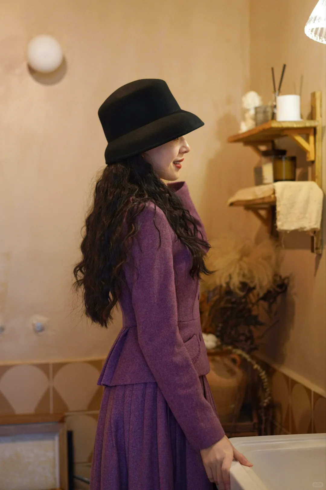 复古衣橱｜一抹紫色优雅