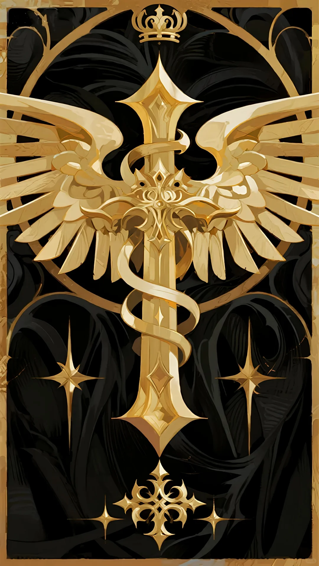 黑金十字架手机壁纸分享