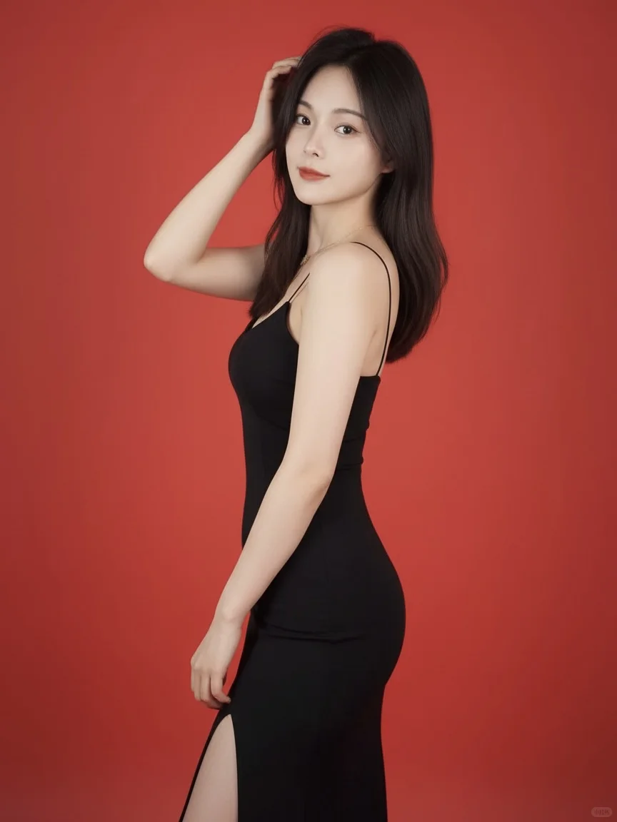 Nano Banana生成法式红墙写真（附提示词）