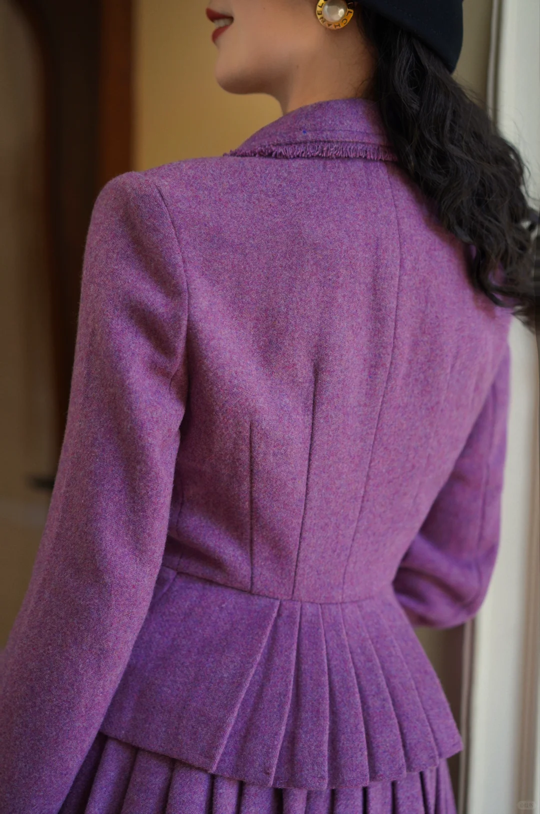 复古衣橱｜一抹紫色优雅