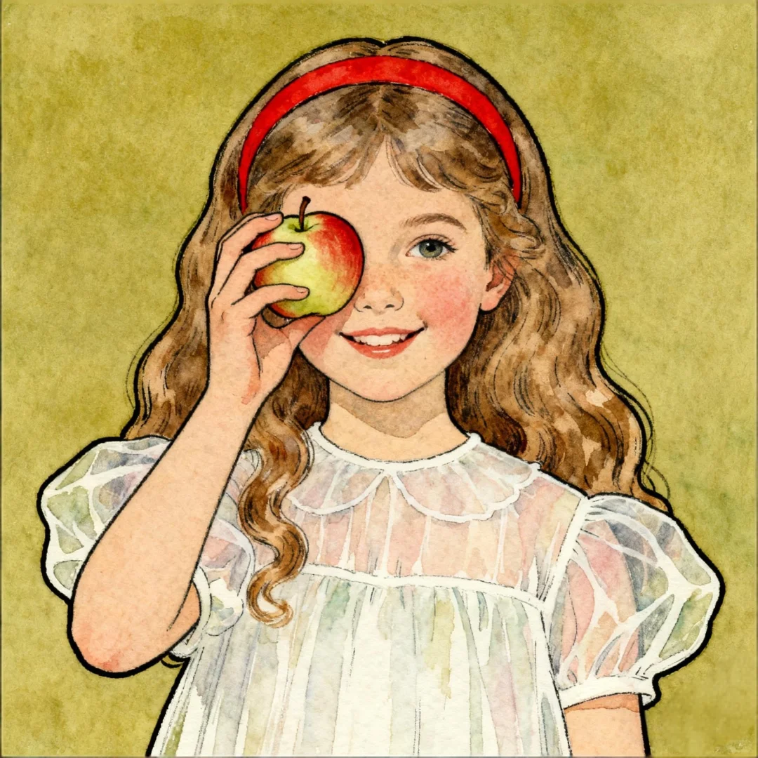 可爱复古头像｜女孩子的小小心思