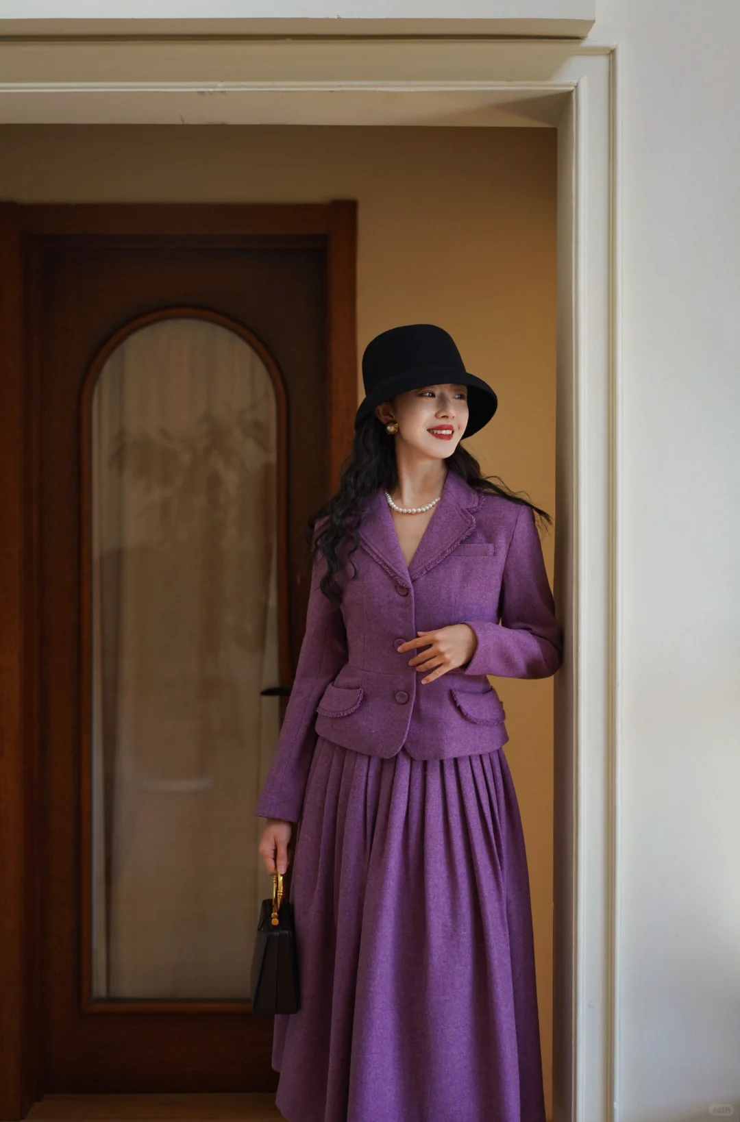 复古衣橱｜一抹紫色优雅