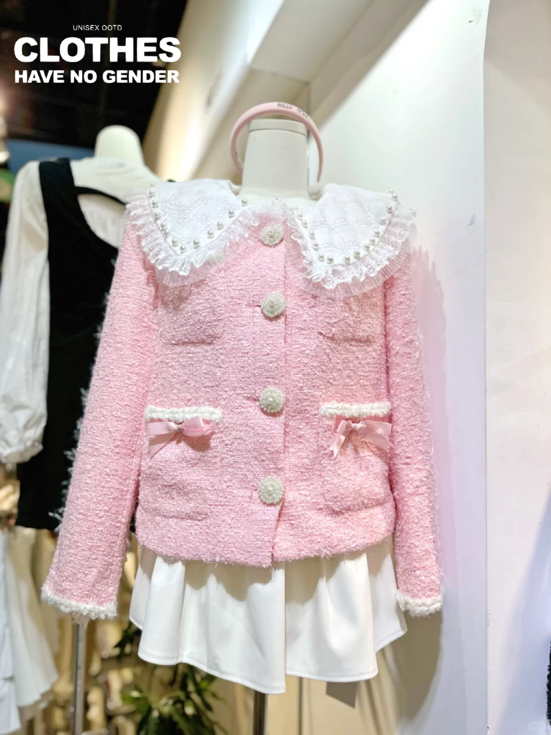 财阀千金🎀pink粉甜气质小香风穿搭|少女