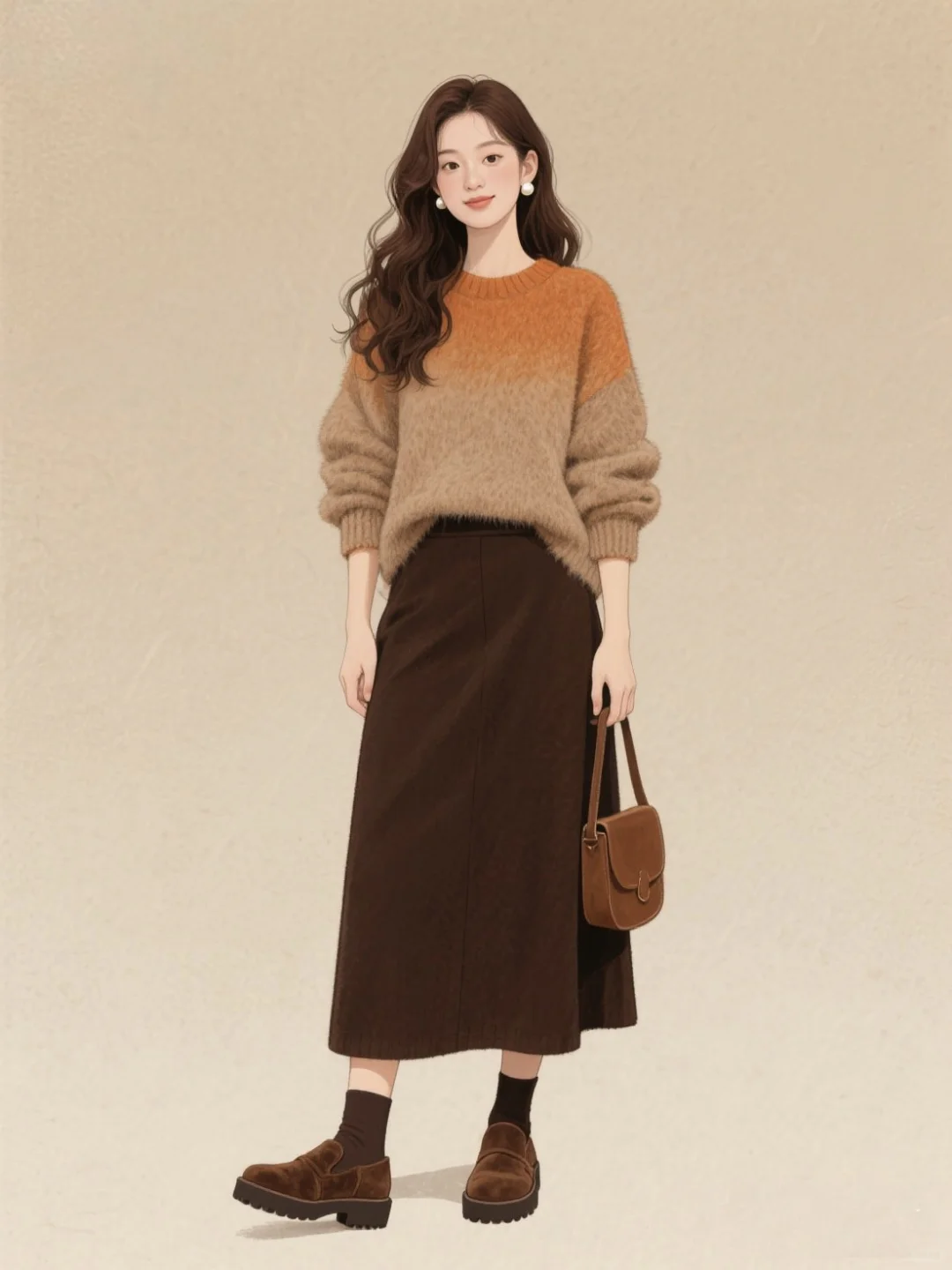 把落日余晖穿在身上