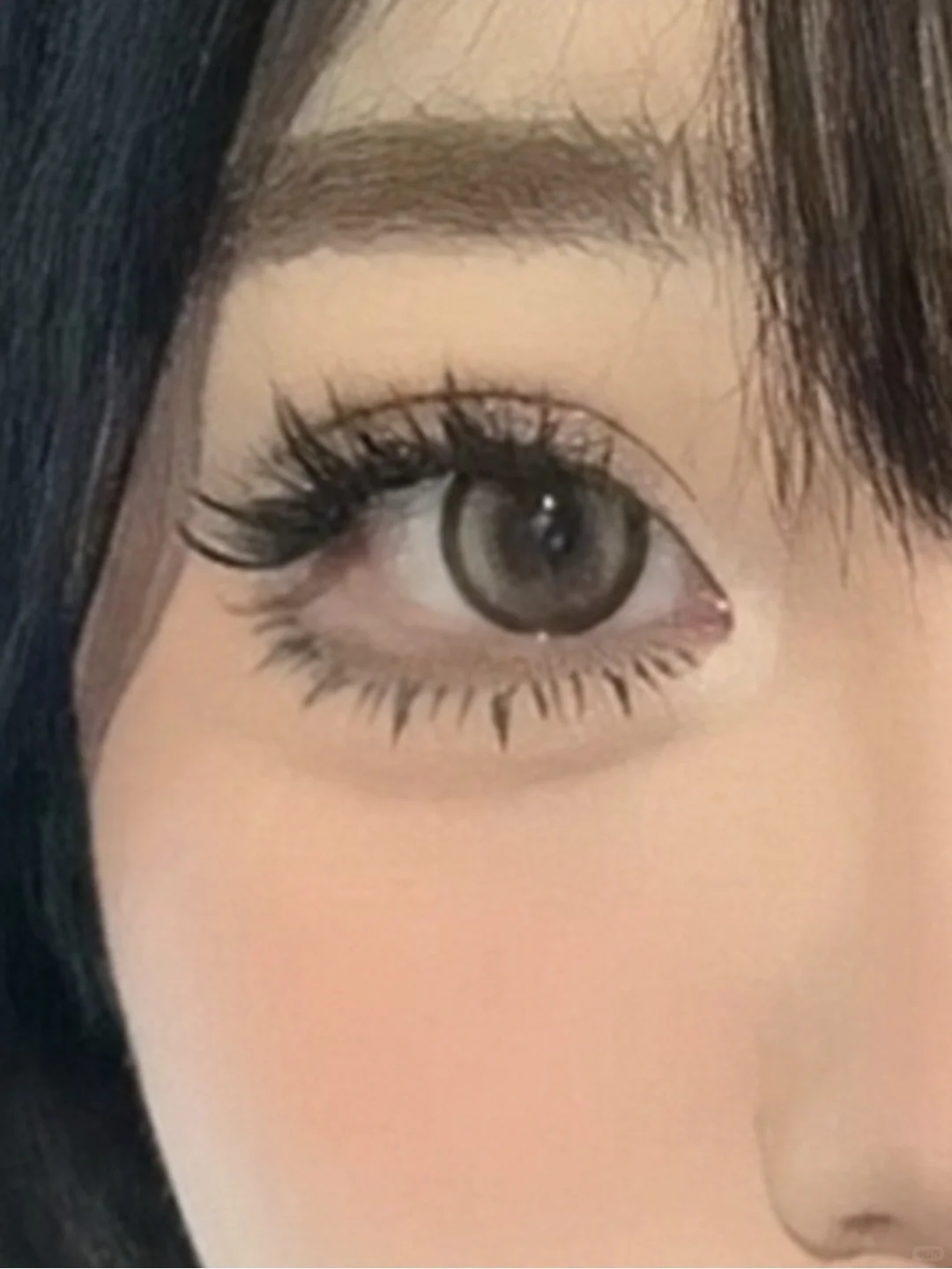 健美创研眼线胶笔无滤镜试色