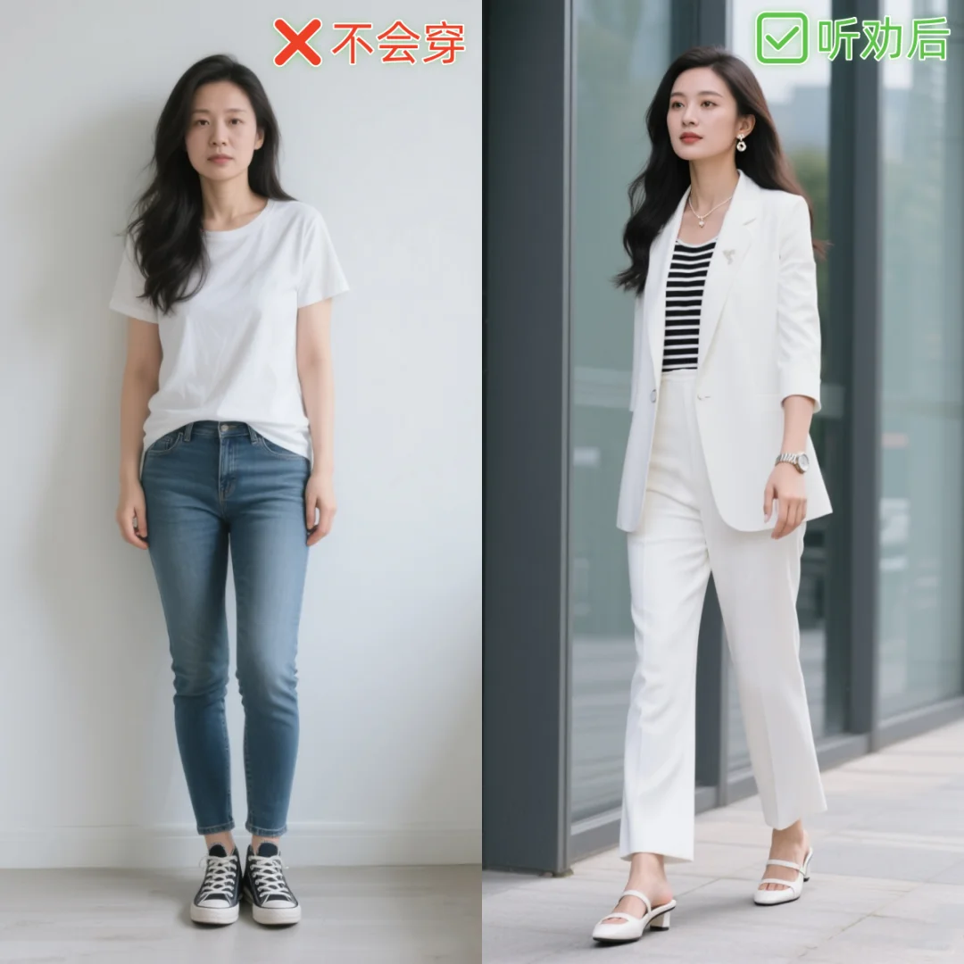 听劝前 vs 后对比～都太适合上班了🍀