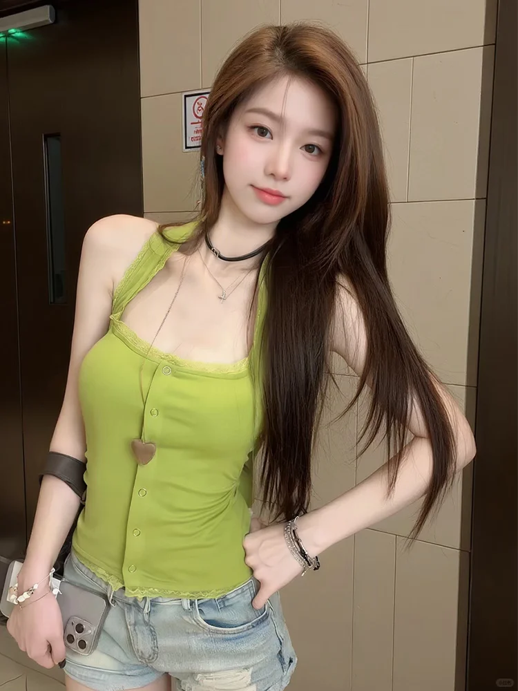 少女感爆棚的挂脖背心！细节直接拿捏纯欲风