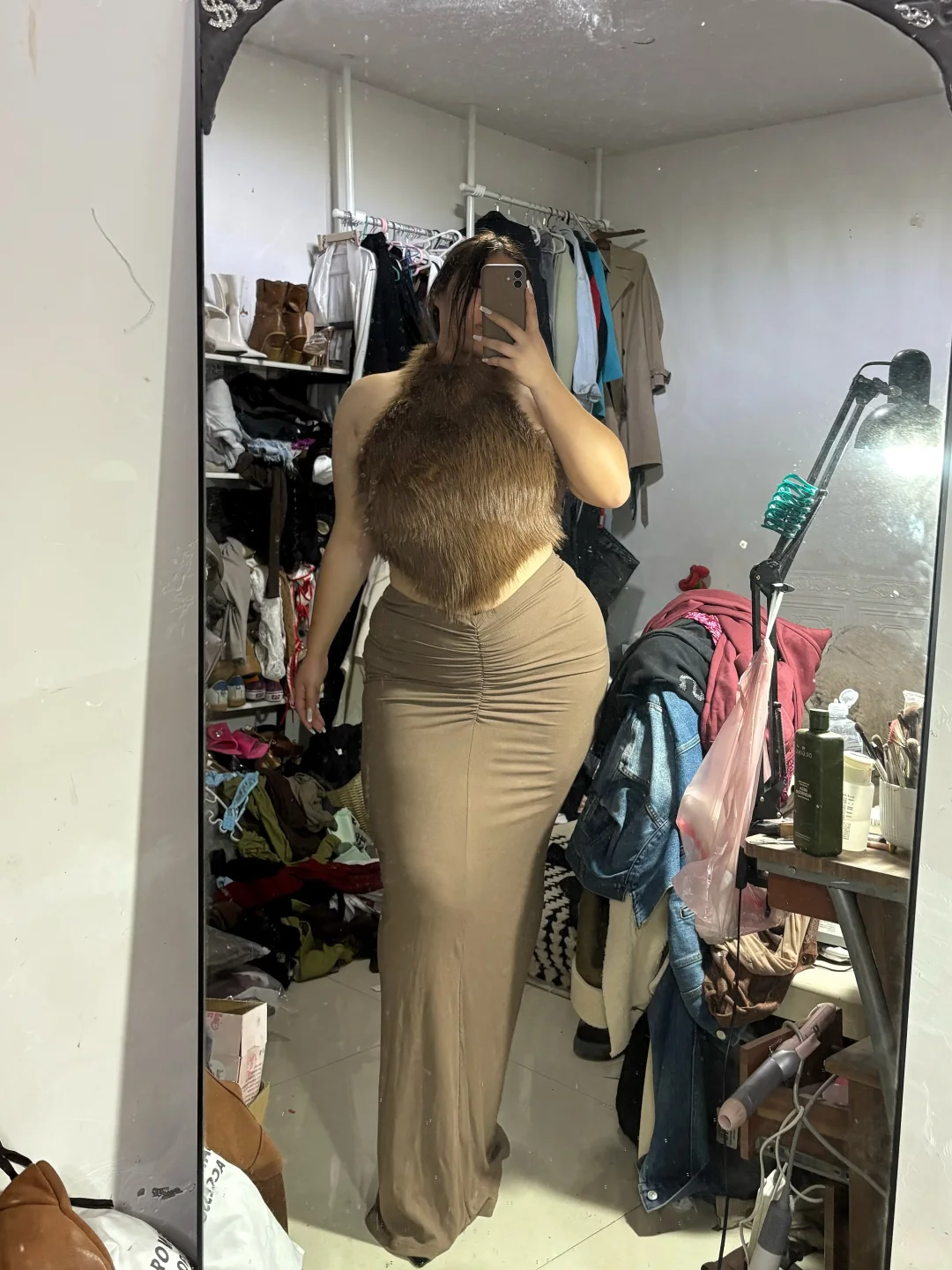 大码女孩的包臀裙穿搭！