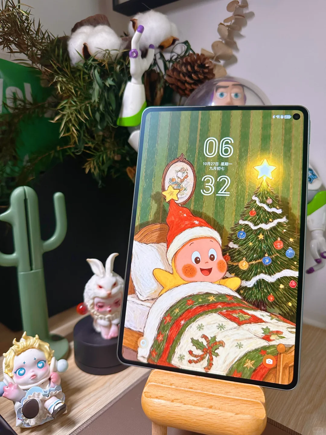 我的小平板穿上这组🎄圣诞壁纸太可爱啦~