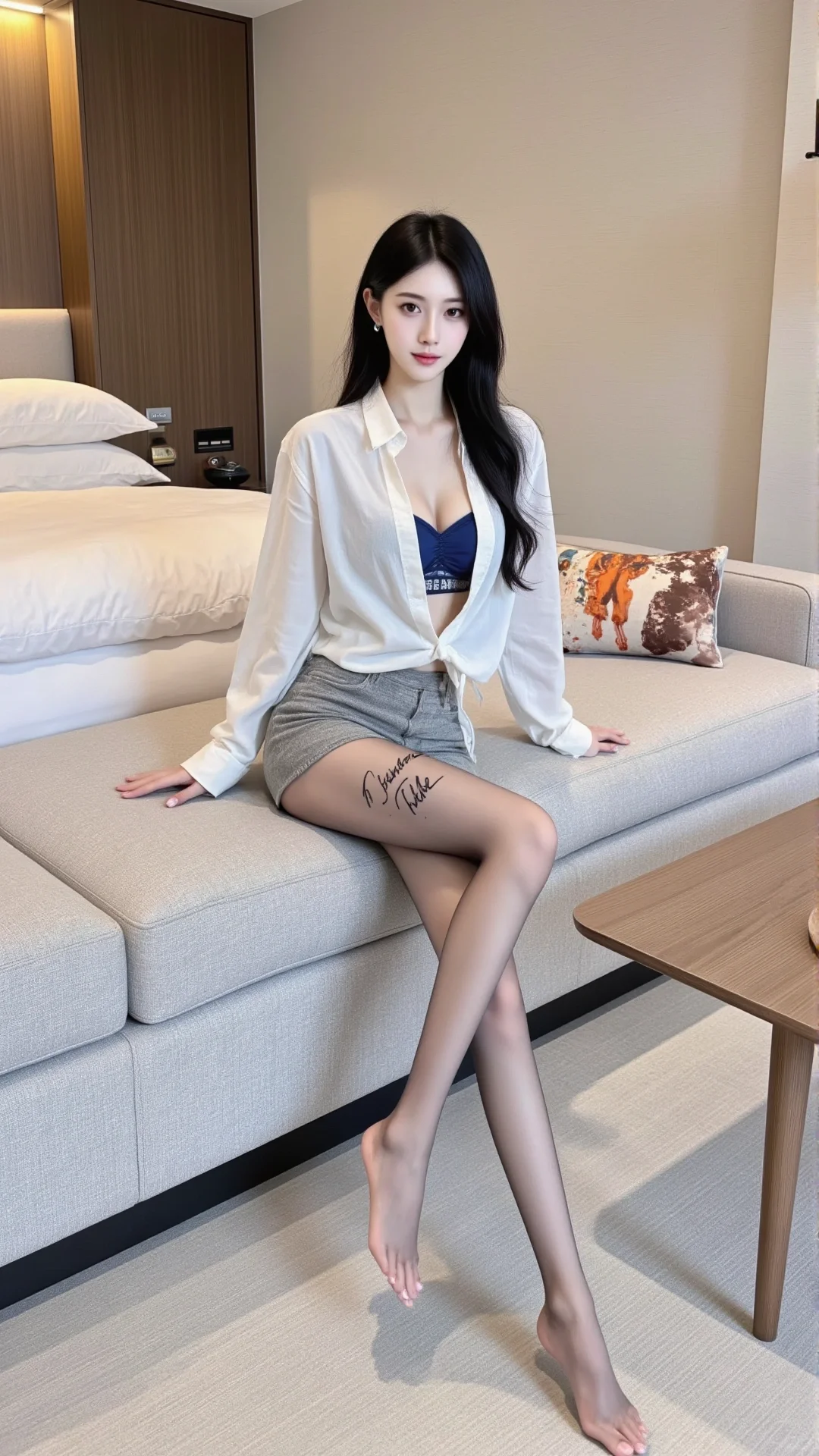 性感黑丝大长腿女友。