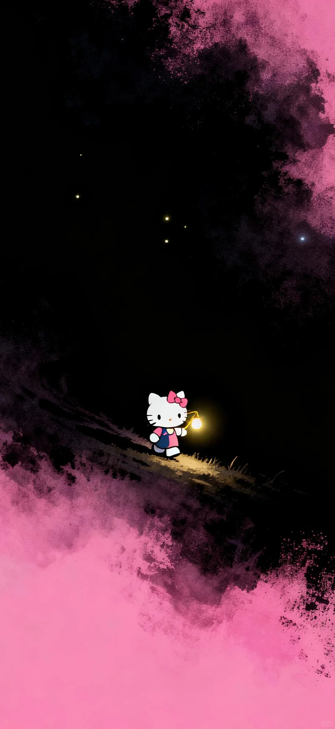 暗黑 黑粉系深色系卡通手机壁纸全屏🩷🖤