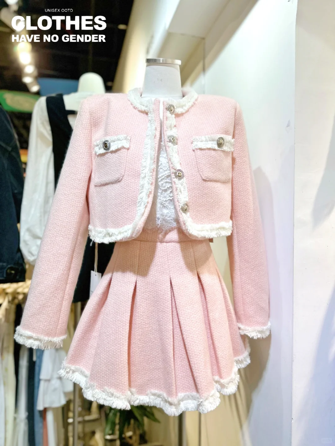 财阀千金🎀pink粉甜气质小香风穿搭|少女