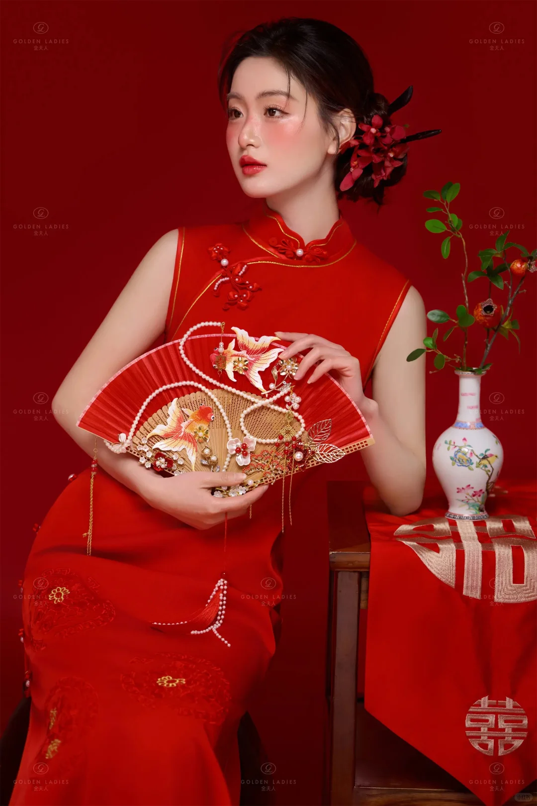 赢麻了❗️拍的旗袍新中式婚纱照惊艳了时光