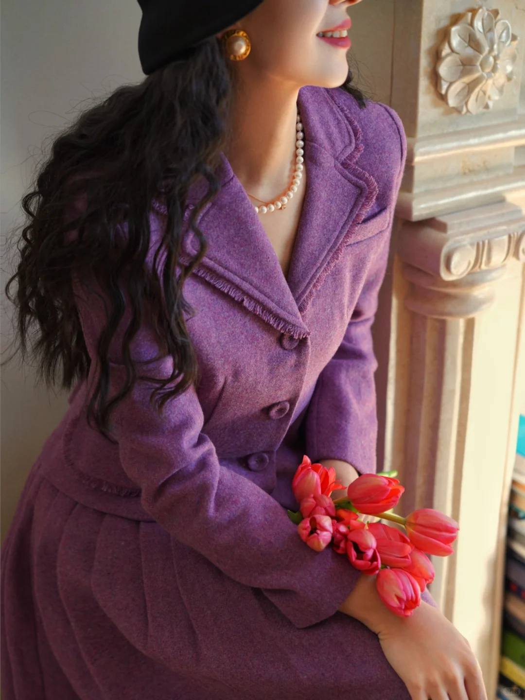 复古衣橱｜一抹紫色优雅