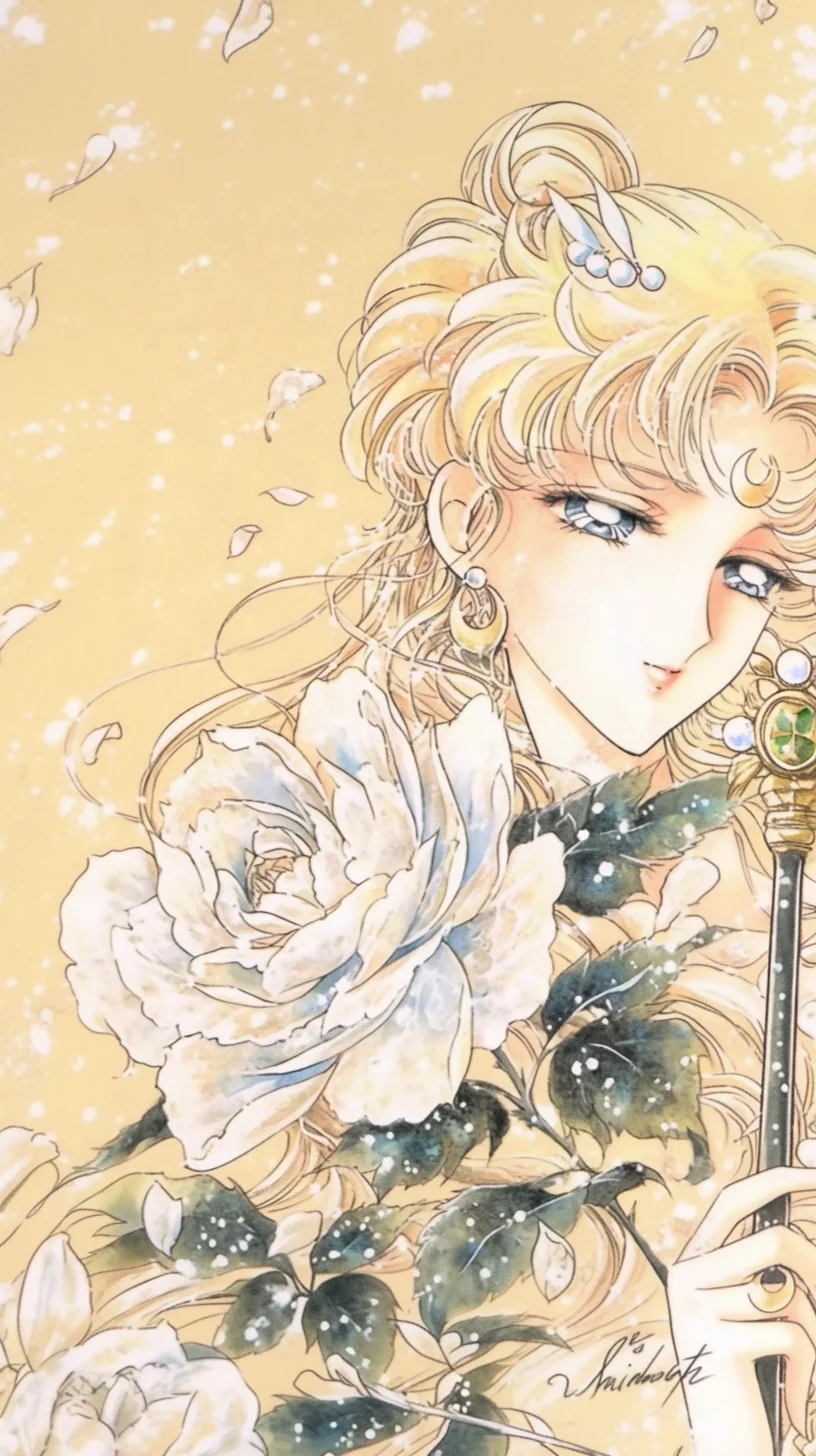 美少女与山茶花