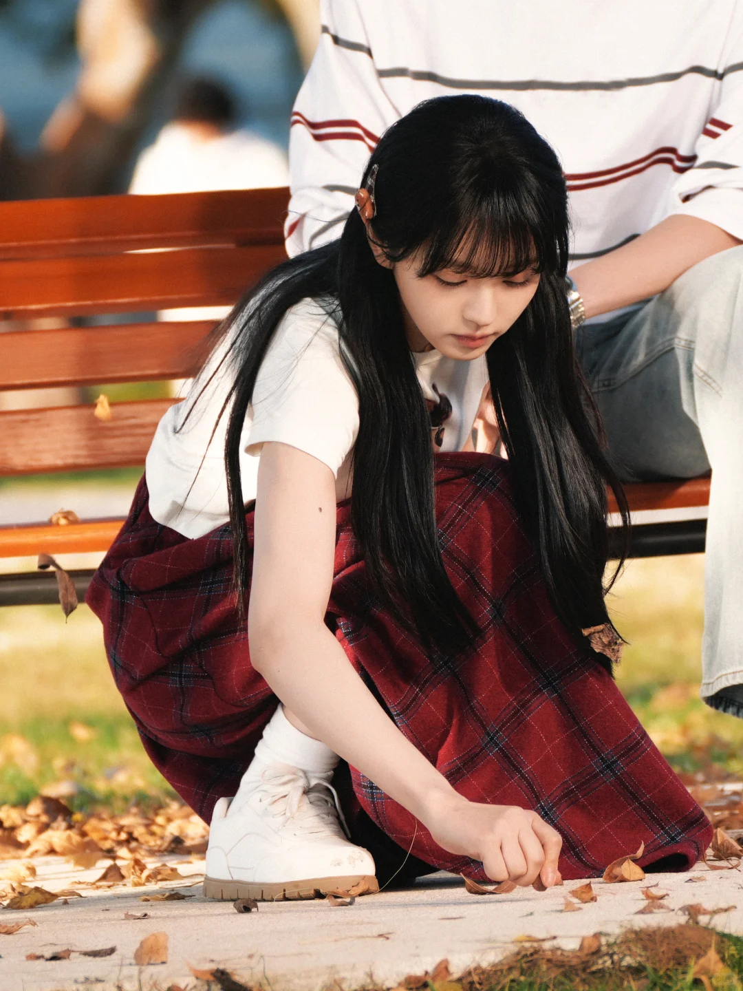 已经数不清，田曦薇穿了几次这双小白鞋🤞