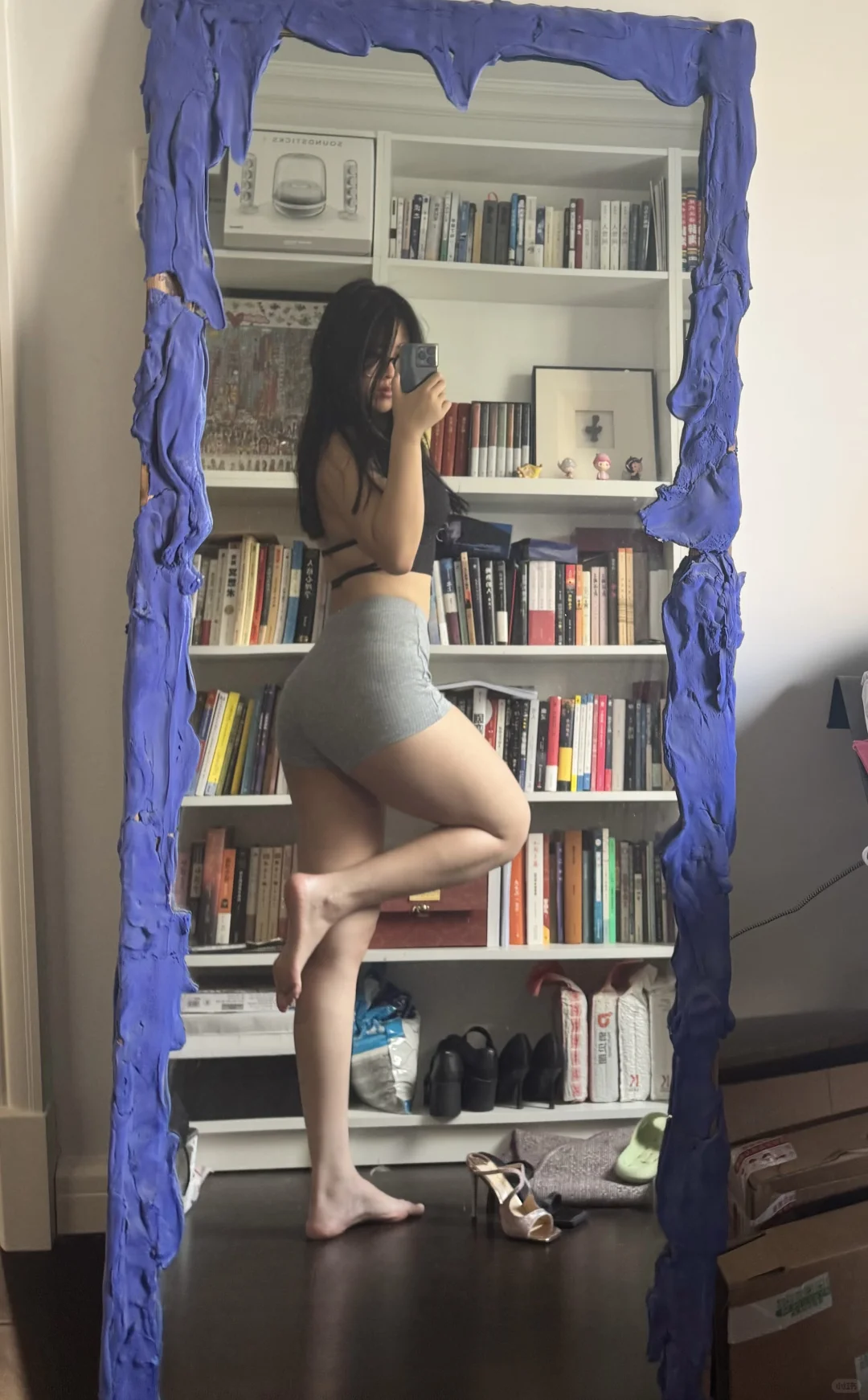 180|76kg 一周三练腿的健身女