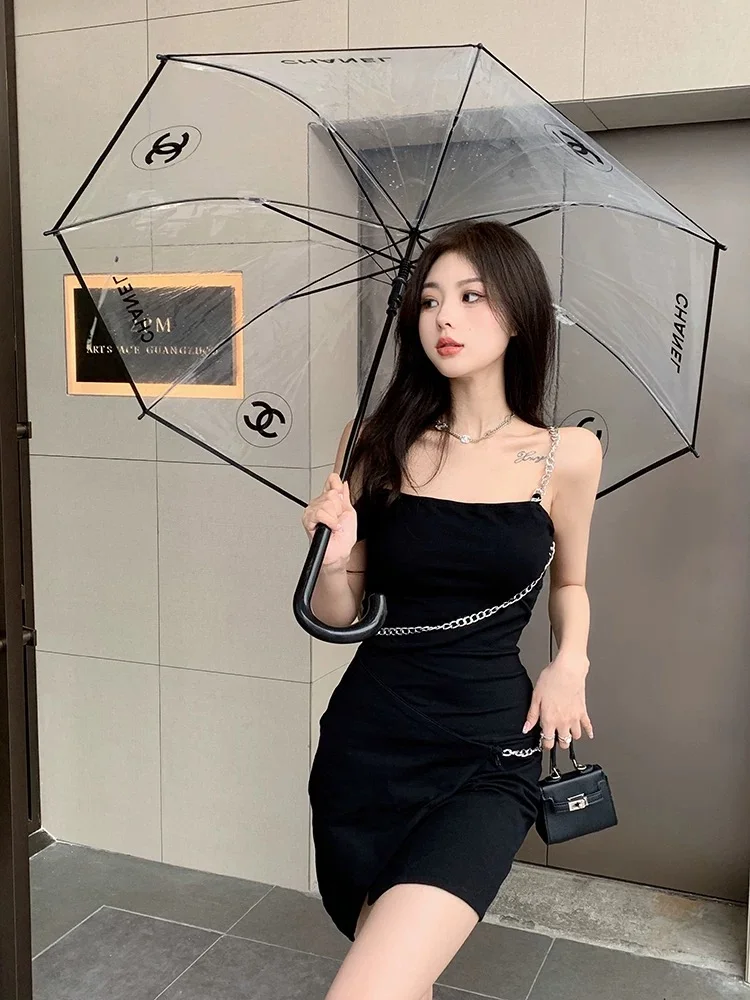 🇸🇬纯欲链条吊带连衣裙