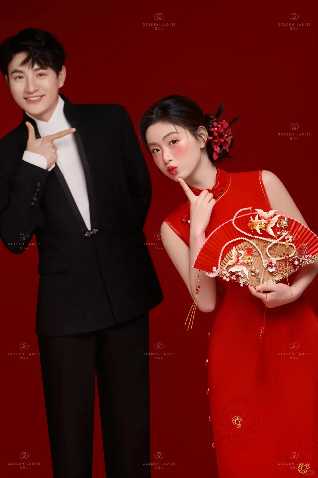 赢麻了❗️拍的旗袍新中式婚纱照惊艳了时光