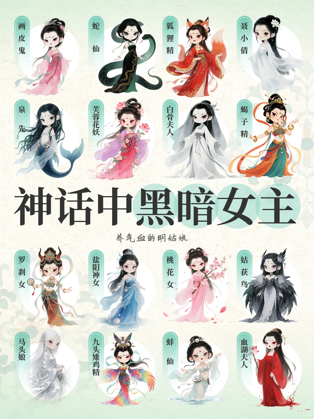 🌟神话里的黑暗女主🖤危险又迷人的反派