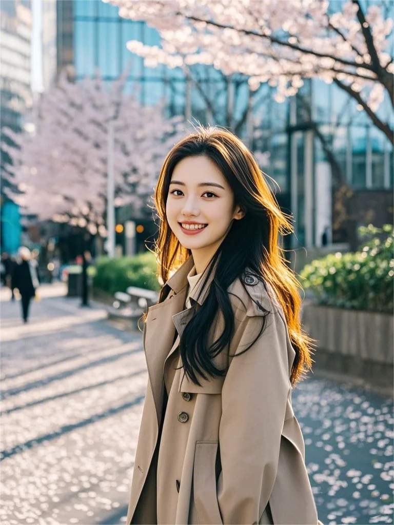 春天的第一套AI街拍
