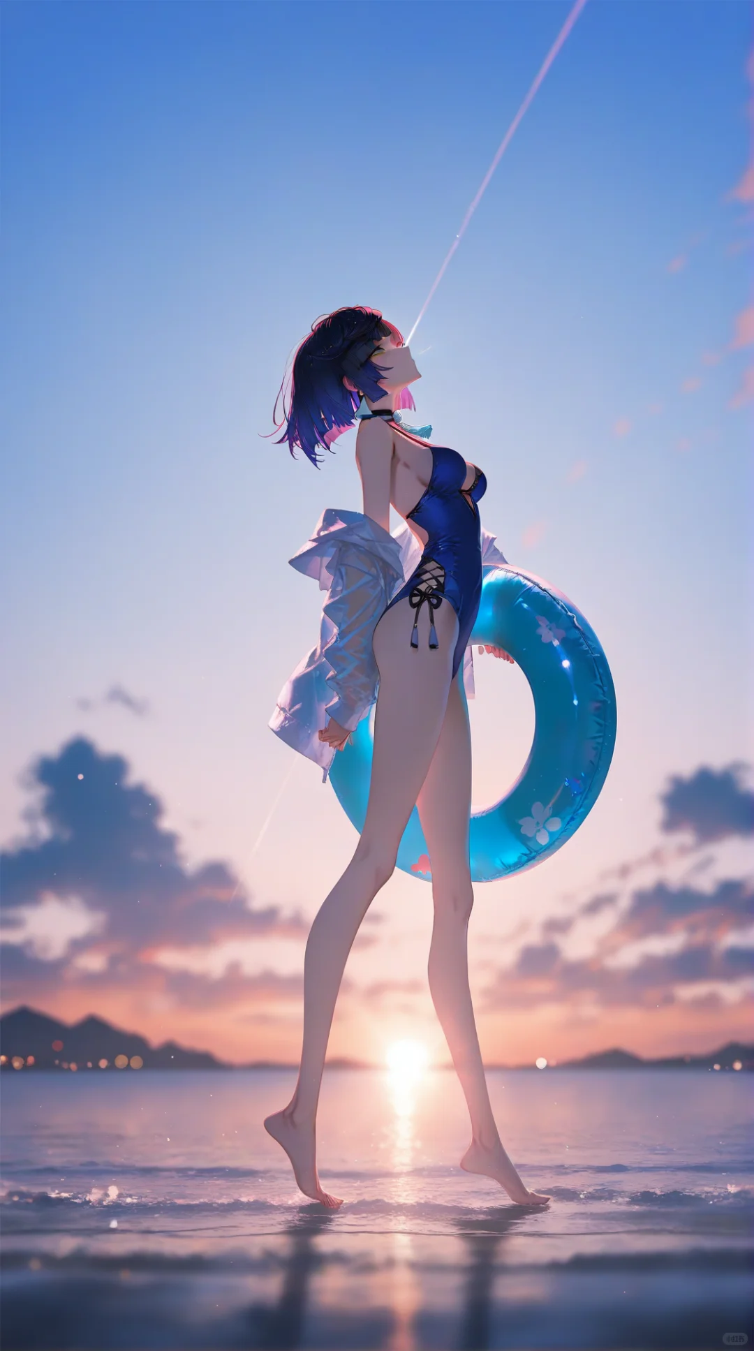 原神‖会泳装的胡桃，真的绝了～～～