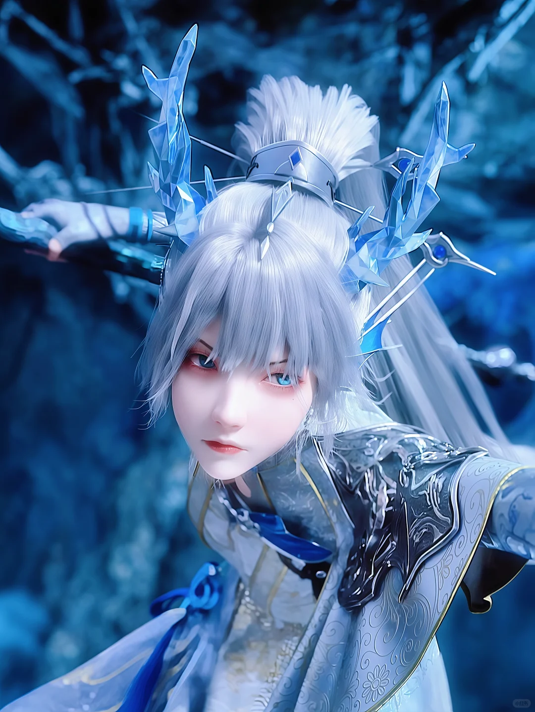 美少女变成御姐了“漱玉”白发高马尾来了！