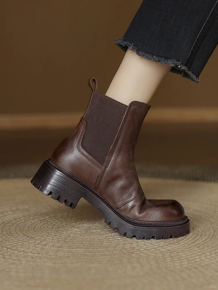 🍂秋日OOTD必备！复古切尔西靴真香