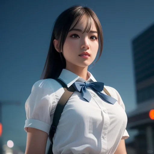 AI绘画|衬衣小姐姐第三弹