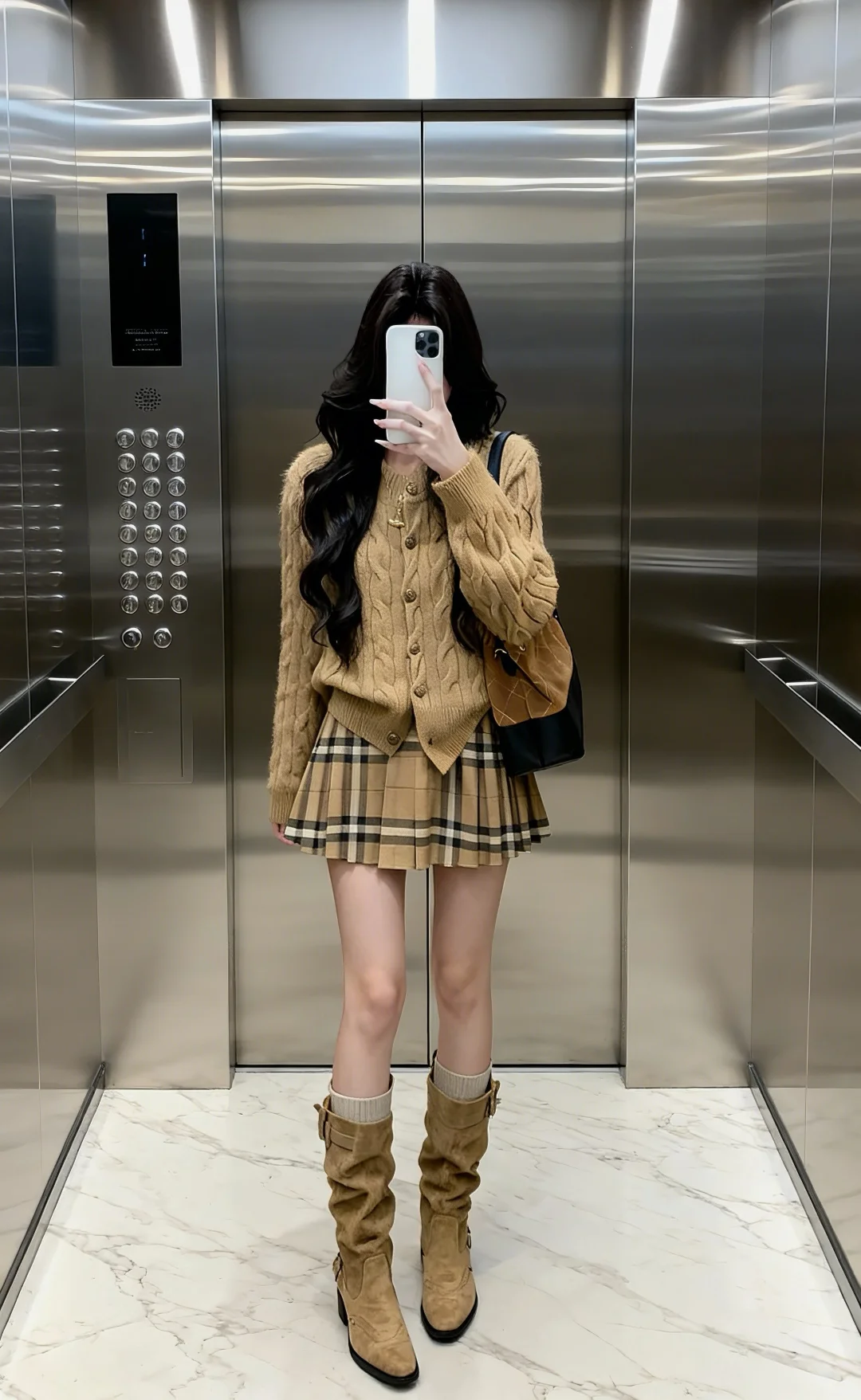 这么穿真的好韩好温柔好奶！