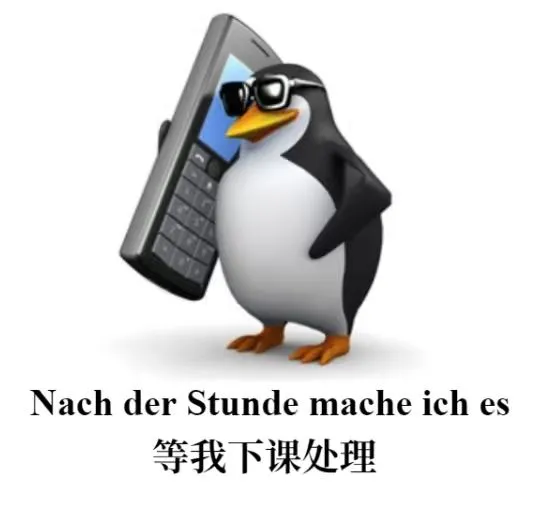 更适合德专生的高雅人士企鹅meme！