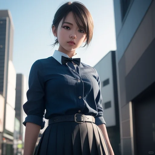 AI绘画|衬衣小姐姐第三弹