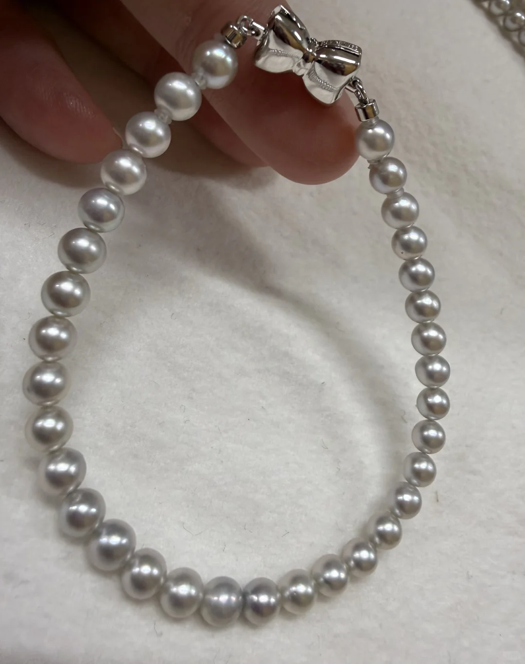 天然灰珍珠手链～爆亮爆美～珍珠人有自己的