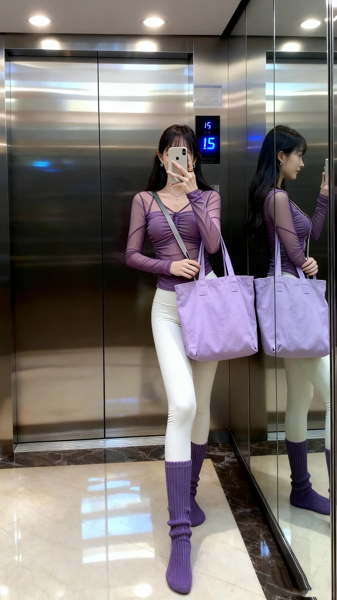 瑜伽服穿搭｜紫色系穿搭好显白🥰