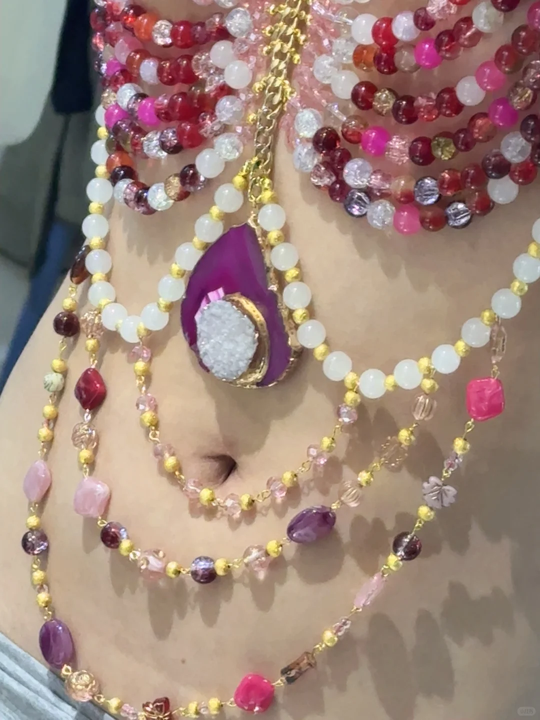 当我有了一块儿粉色石头🦩