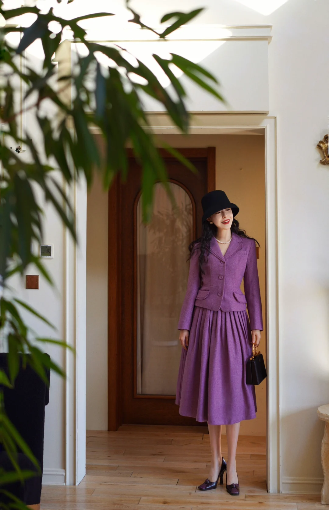 复古衣橱｜一抹紫色优雅